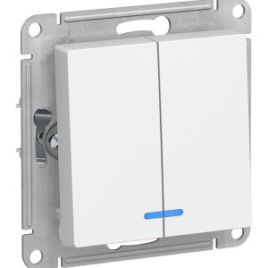 Выключатель ATLASDESIGN 2-клавишный RGBMOD